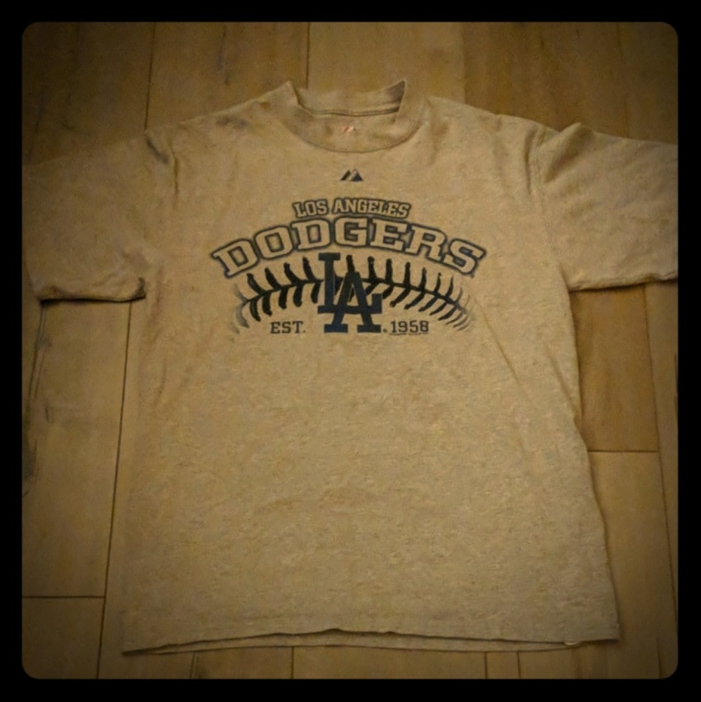 DODGERS TSHIRT MAJESTIC SIZE MEDIUM YOUTH
